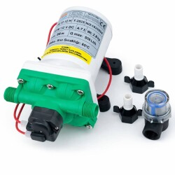 Troy TS 12-12 H Karavan, Tekne Hidroforu 12 Volt 11.7 lt/dk 80 psi 5.5 bar - Troy (Sumak Pompa) (1)