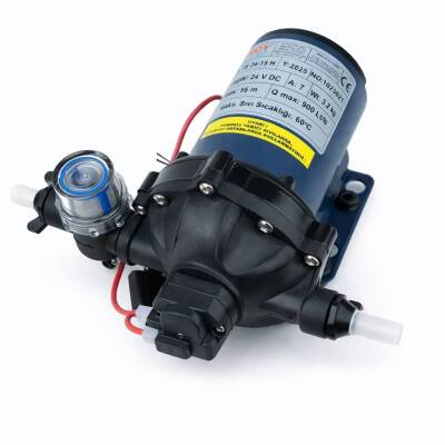 Troy TS 24-15 H Karavan, Tekne Hidroforu 24 Volt 15 lt/dk 80 psi 5.5 bar - 1