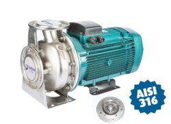 Varan CA100-80-200/30T Komple Paslanmaz AISI 316 Kapalı Fanlı Santrifüj Pompa Trifaze 40 Hp 57 mss 200 m³/h - Varan