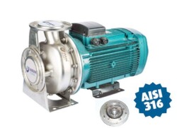 Varan CA80-65-200/30T Komple Paslanmaz AISI 316 Kapalı Fanlı Santrifüj Pompa Trifaze 40 Hp 72 mss 130 m³/h - Varan