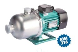 Varan CMF4-40 Komple Paslanmaz Yatay Kademeli Santrifüj Pompa AISI 316 - 1 HP 220 Volt - 2
