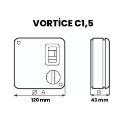 Vortice C 1,5 Elektronik Hız Anahtarı, Dimer, Max. 1.5 Amper - 2