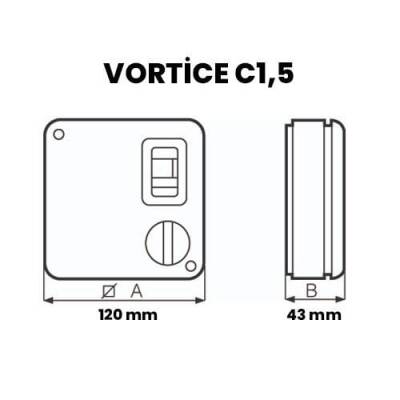 Vortice C 1,5 Elektronik Hız Anahtarı, Dimer, Max. 1.5 Amper - 2