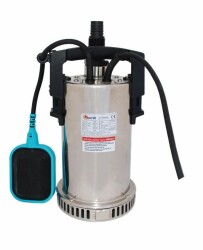 Water Sound QSB-2JH-550 Paslanmaz Gövdeli Drenaj Dalgıç Pompa, Şamandıralı 8 mss 9 m³/h - Water Sound