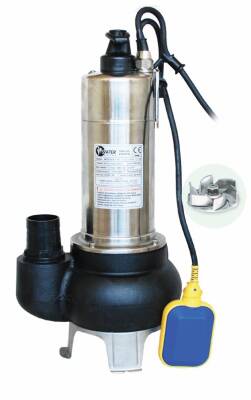 Water Sound WQD20-8-1.1F Paslanmaz Gövde Kirli Su Aktarma, Drenaj Dalgıç Pompa 11 mt. Yükseklik 23 m³/h - 1