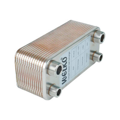 Welko EL30C-20 Kaynak Plakalı Isı Eşanjör Bağlantı 3/4 - 1/2 Kapasite 370 Lt/Saat - 2
