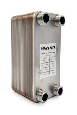 Welko EL50C-22 Kaynak Plakalı Isı Eşanjör Bağlantı 1 - 1 Kapasite 1200 Lt/Saat - 1
