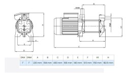 Wilo MSH 304M Yatay Kademeli Santrifüj Pompa 1 Hp 4.3 Bar 5 m³/h - 2