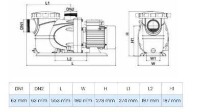Wilo Pool 3.0M Ön Filtreli Havuz Pompası 18 mss 30 m³/h 220 Volt - 2