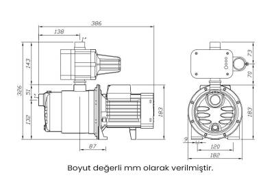 Wilo SPS 5-58-H Paslanmaz Gövdeli Otomatik Sessiz Hidrofor 5 Kat 10 Daire, Susuzluğa Karşı Korumalı 0.75 Hp 5 Bar - 2
