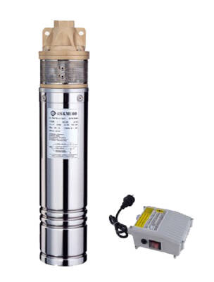 Winpo 4SKM 150 Keson Kuyu Dalgıç Pompa 55 mss 3 m³/h Monofaze(220V) - 1